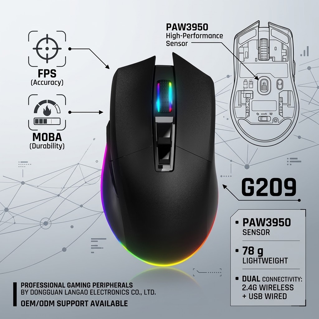 PAW3950 gaming mouse